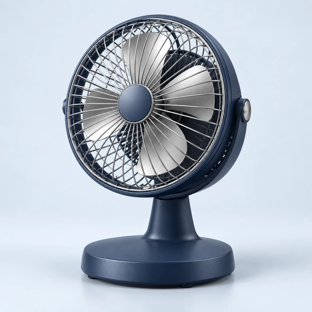 Compact desk fan